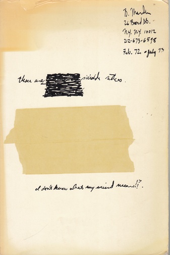 Suicide Notes by Brice Marden