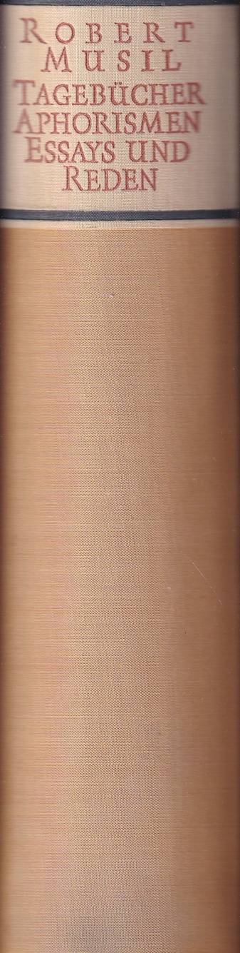 Robert Musil. TAGEBÜCHER, APHORISMEN, ESSAYS UND REDEN