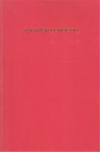 Alighiero E Boetti. 21 March - 29 April 1989. Edward Totah Gallery, London