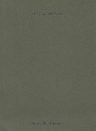 Blalla W. Hallmann. 1987-1988