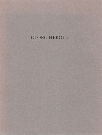 Georg Herold. Kunsthalle Zürich, 20.1. - 26.2. 1989.