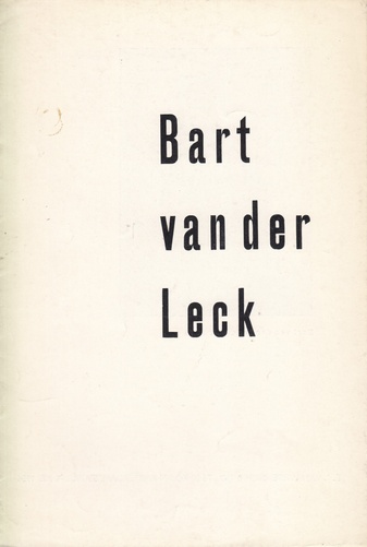 Bart van der Leck. E.J. van Wisselingh & Co., Amsterdam, 5 April - 1 Mei 1954