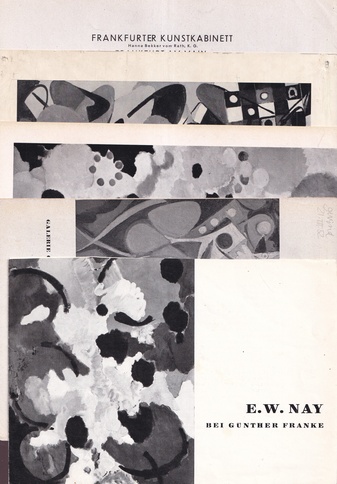 E. W. NAY. Konvolut (Ephemera & Kataloge 1940 und 1950er Jahre)