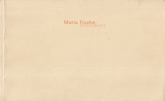 Maria Fisahn. TAUSCHWERTE