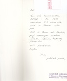 Gabriele Grosse. Fragile Organismen. Zeichnungen Radierungen Tapisserien 1970 - 1976 [mit beil. Brief von Gabriele Grosse, sign.]