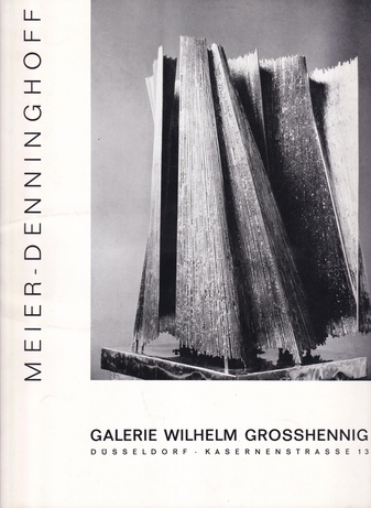 Brigitte Meier-Denninghoff. Plastik - Zeichnungen.