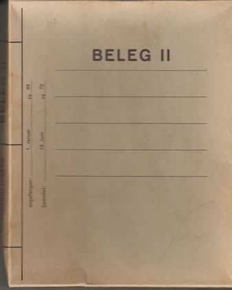 Beleg II - Neuerwerbungen 1969 - 1972