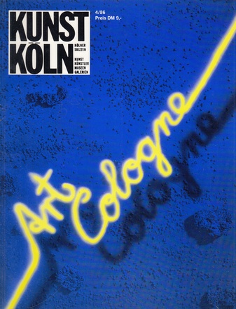 KUNST KÖLN 4/86. Art Colgne