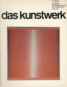 das kunstwerk. zeitschrift für bildende kunst. 9-10 XXIII, 1970, juni - juli