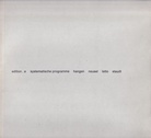 edition e [buch 1]. systematische programme. hangen/ neusel/ letto/ staudt