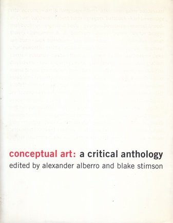conceptual art: a critical anthology