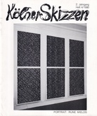 Kölner Skizzen. 2. Jahrgang, Heft 4/ 1980. PORTRAIT: RUNE MIELDS