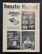 heute Kunst Nummer 14-15/ Mai-August 1976. Internationale Kunstzeitschrift