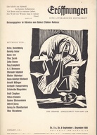 ERÖFFNUNGEN. Eine literarische Zeitschrift. Nr. 5 u. Nr. 6/ September - Dezember 1961