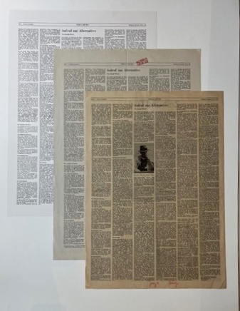 Joseph Beuys. Konvolut Aufruf zur Alternative [Edition, signiert]