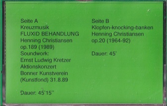 Henning Christiansen. Kreuzmusik. FLUXID BEHANDLUNG [Edition]
