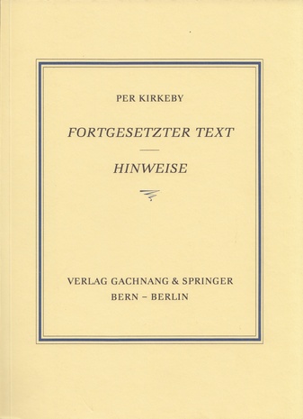 Fortgesetzter Text -  Hinweise