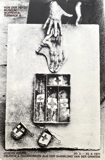 JOSEPH BEUYS. OBJEKTE & ZEICHNUNGEN AUS DER SAMMLUNG VAN DER GRINTEN. Ausstellungsplakat/ Exhibition Poster