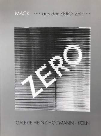 MACK .... aus der ZERO-Zeit .... Malerei - Skulptur - Relief - Zeichnung [signiertes Exemplar]