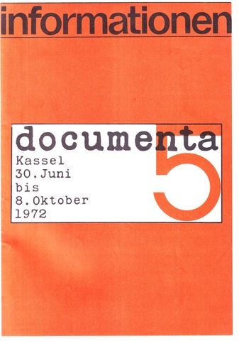 informationen. Sonderheft documenta 5. Kassel 30. Juni bis 8. Oktober 1972