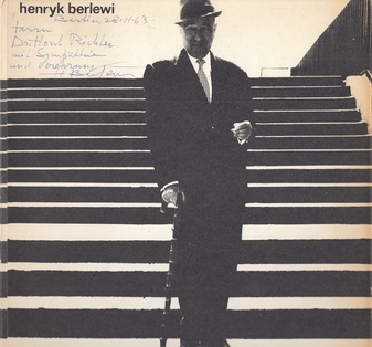 mechano-fakturen von henryk berlewi. Situationen 60 Galerie, Dokumentation b, 1-63 [Widmungsexemplar]