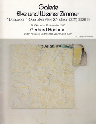 Gerhard Hoehme. Bilder, Aquarelle, Zeichnungen von 1953 bis 1980