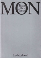 Texte über Texte. Franz Mon