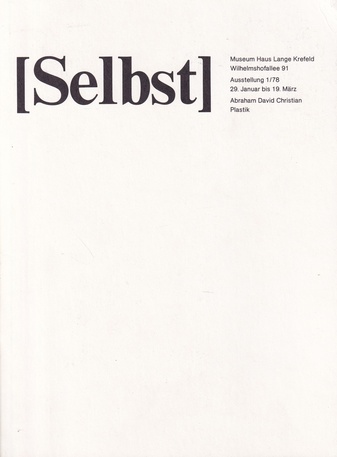 [Selbst]. Abraham David Christian. Plastik [Widmungsexemplar]