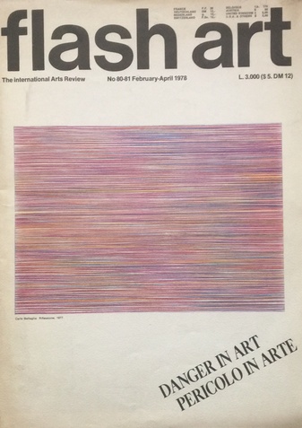 flash art. The international Arts Review / No 80-81 February-April 1978