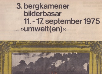 3. Bergkamener Bilderbasar. 11. - 17. september 1975. zum Thema 'Umwelt (en)'