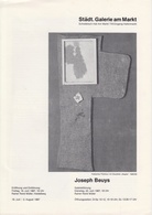 Joseph Beuys. Städt. Galerie am Markt 1987