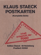 KLAUS STAECK. POSTKARTEN (Komplette Serie) [signiert]