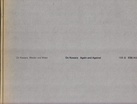 On Kawara. Again and Against/ Wieder und Wider/