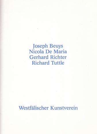 Wasserfarbenblätter von Joseph Beuys/ Nicola De Maria/ Gerhard Richter/ Richard Tuttle