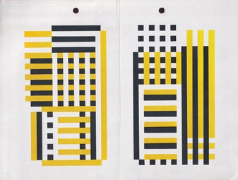 Josef Albers. Interaction of Color (Wechselbeziehungen der Farbe)/ Eugen Gomringer: Joseph Albers [Monographie]. Ankündigungen/ announcements Buchhandlung Walther König & Josef Keller Verlag