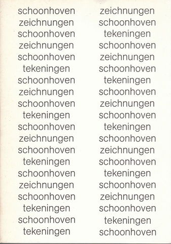 Zeichnungen - Tekeningen. 1940-1975