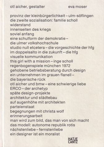 eva moser: otl aicher, gestalter