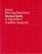 List of Drawing Material of Richard Tuttle & Appendices (Englisch/Deutsch)