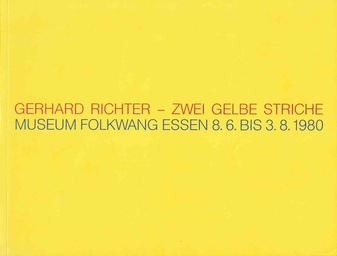 Gerhard Richter - Zwei gelbe Striche