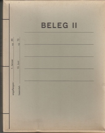 Beleg II - Neuerwerbungen 1969 - 1972