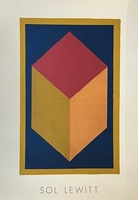 SOL LEWITT. CUBE (BLUE), 1991