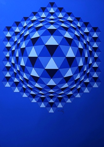 Victor Vasarely. [o.T.]  Edition JUNIOR Galerie Hamburg, 1978 [signiert]