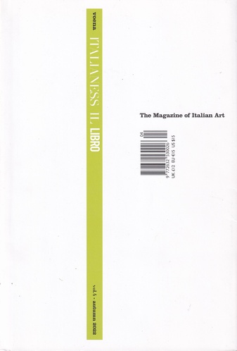 IL LIBRO - The Magazine of Italian Art. Vol. 4, Summer 2022