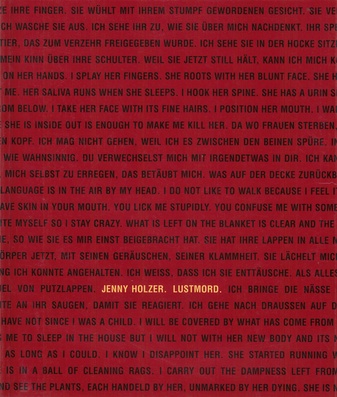 Jenny Holzer. Lustmord
