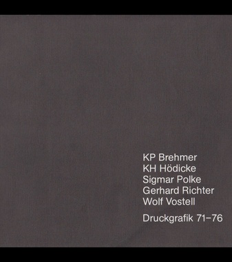 Werkverzeichnisse der Druckgraphik. Band II. September 1971 bis Mai 1976