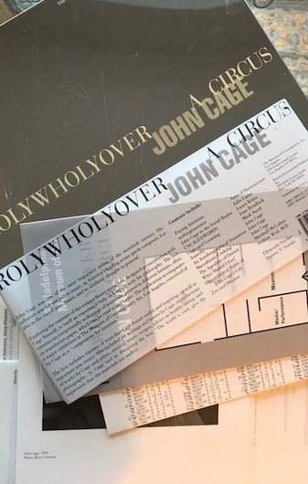 John Cage. ROLYWHOLYOVER A CIRCUS