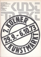 7. Kölner Kunstmarkt. 29.9. -6.10.1973. Zeitschrift des Vereins progressiver Kunsthändler e.V. und Katalog zum 7. Kölner Kunstmarkt Nr. 2
