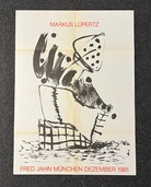 Markus Lüpertz. Zeichnungen / Gouachen/ Aquarelle 1964 - 1981. Fred Jahn München Dezember 1981 [Ausstellungsplakat/ exhibition poster]