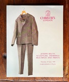 JOSEPH BEUYS. SCULPTURE, DRAWINGS, MULTIPLES AND PRINTS. Christie's London, Thursday 29 June 1989