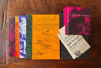 Kölnischer KUNSTverein. Einhundertfünfzig Jahre Kunstvermittlung. Katalog. von E bis U. NietenGabenKunst, Statistik, Texte.